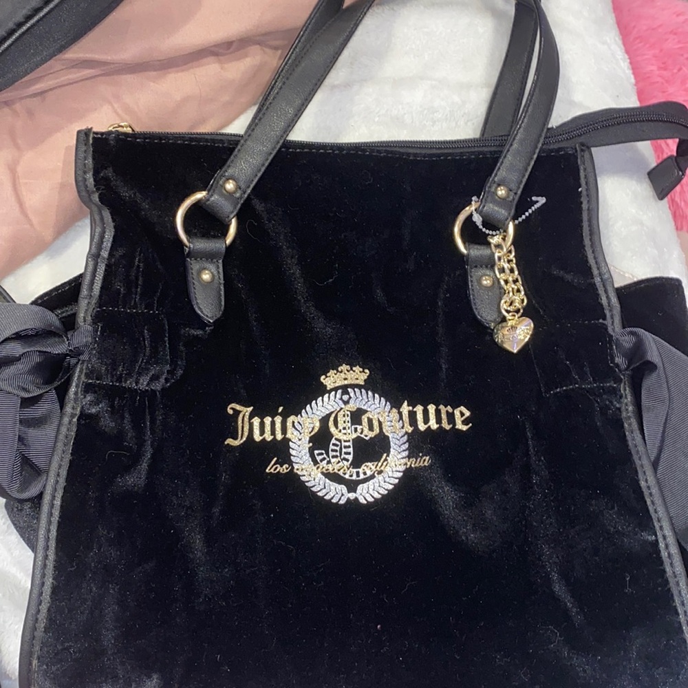 Juicy Couture Velvet Black Purse